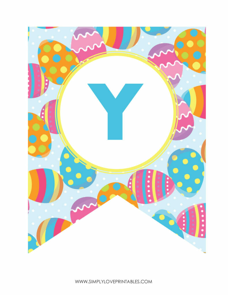 Simply Love Printables Happy Easter Banner