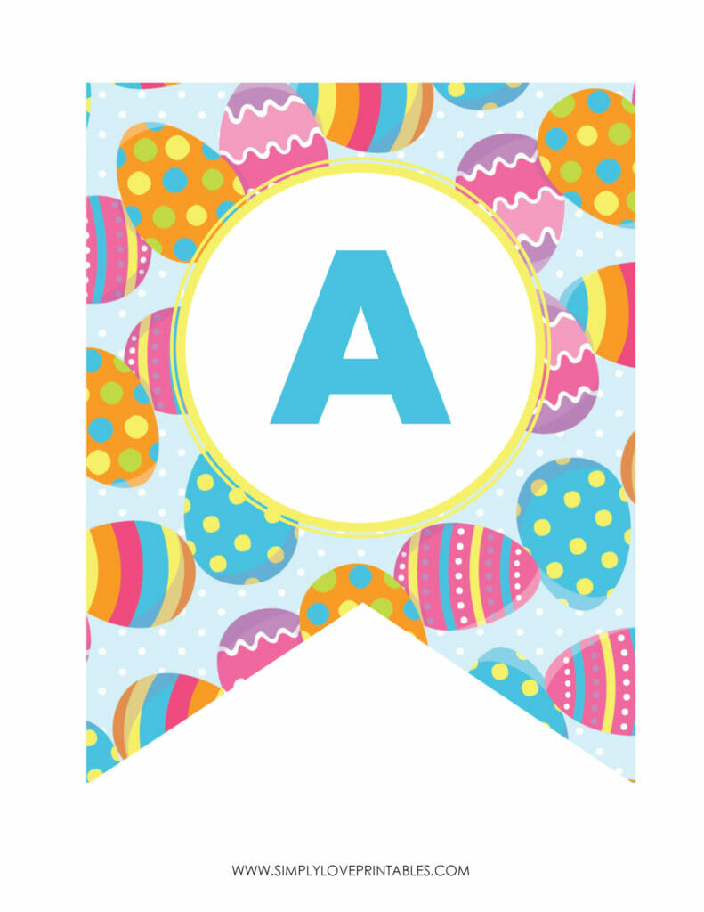 Simply Love Printables Happy Easter Banner