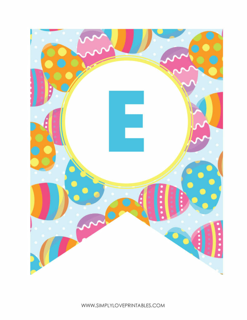 Simply Love Printables Happy Easter Banner