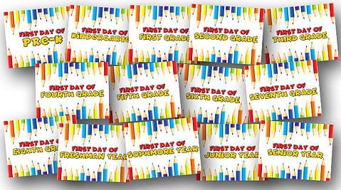 Free Printables First Day of School Signs | Simply Love Printables