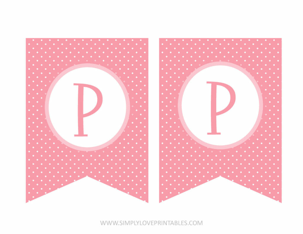 Simply Love Printables Pink Happy Easter Banner