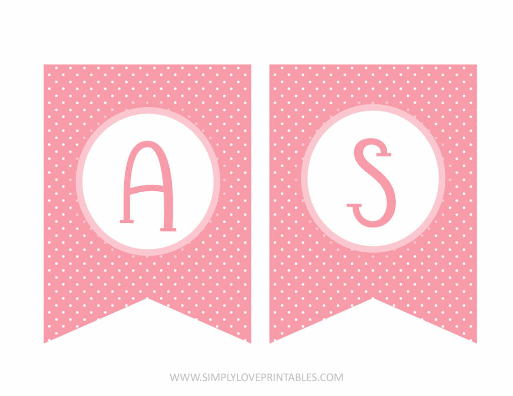 Simply Love Printables Pink Happy Easter Banner