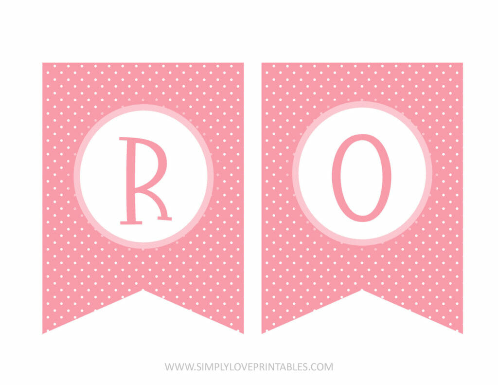 Simply Love Printables Pink Happy Easter Banner