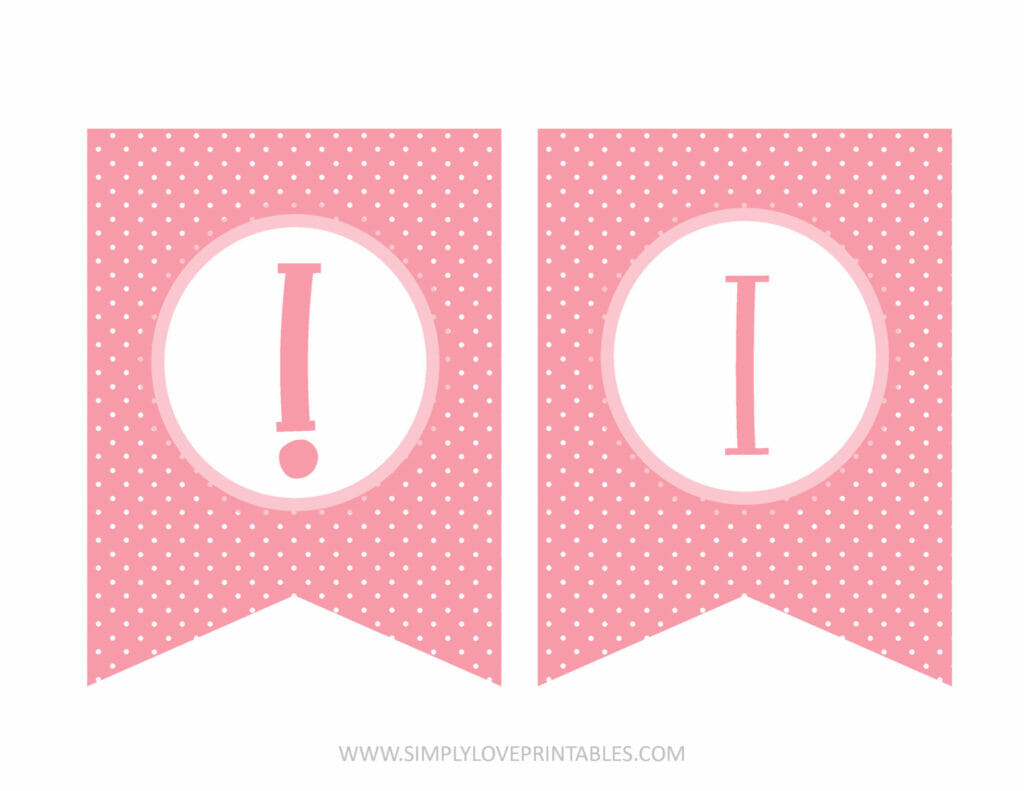 Simply Love Printables Pink Happy Easter Banner