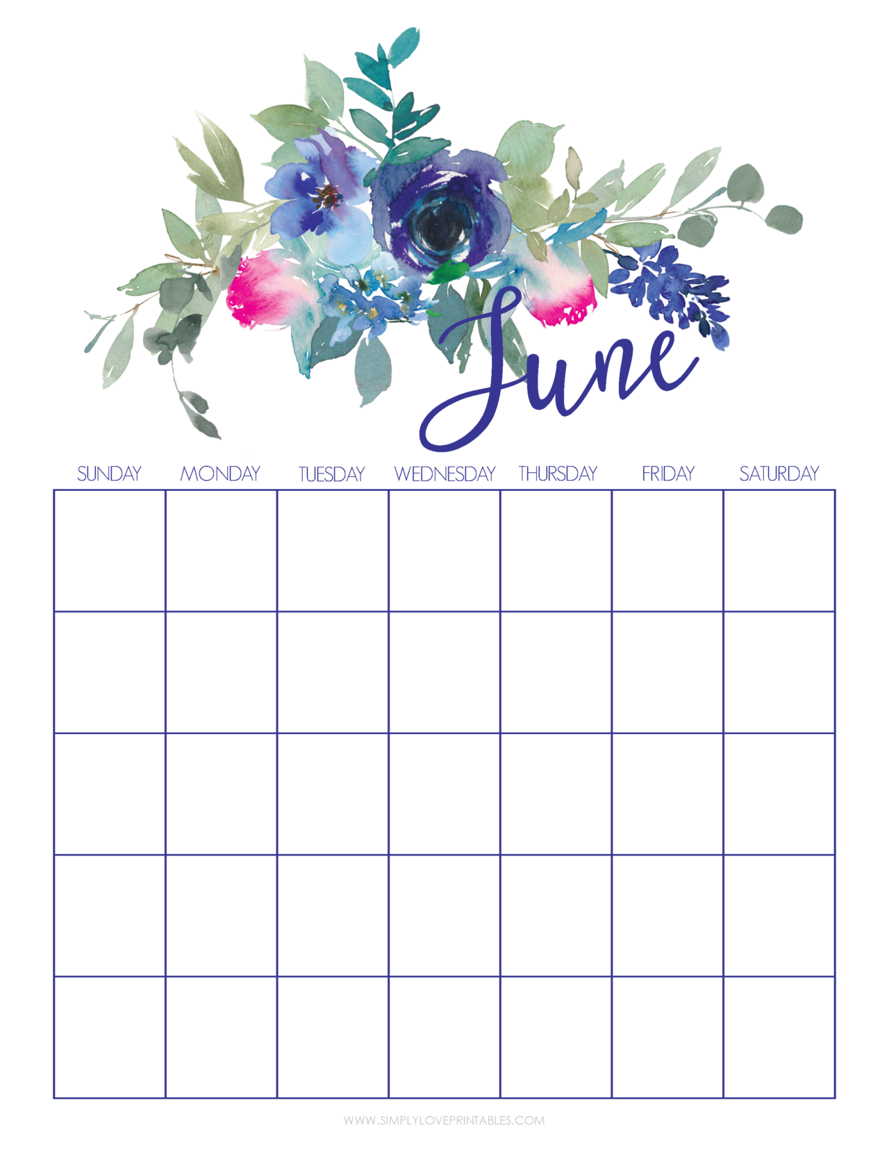 Free Printable June Planning Pages | Simply Love Printables