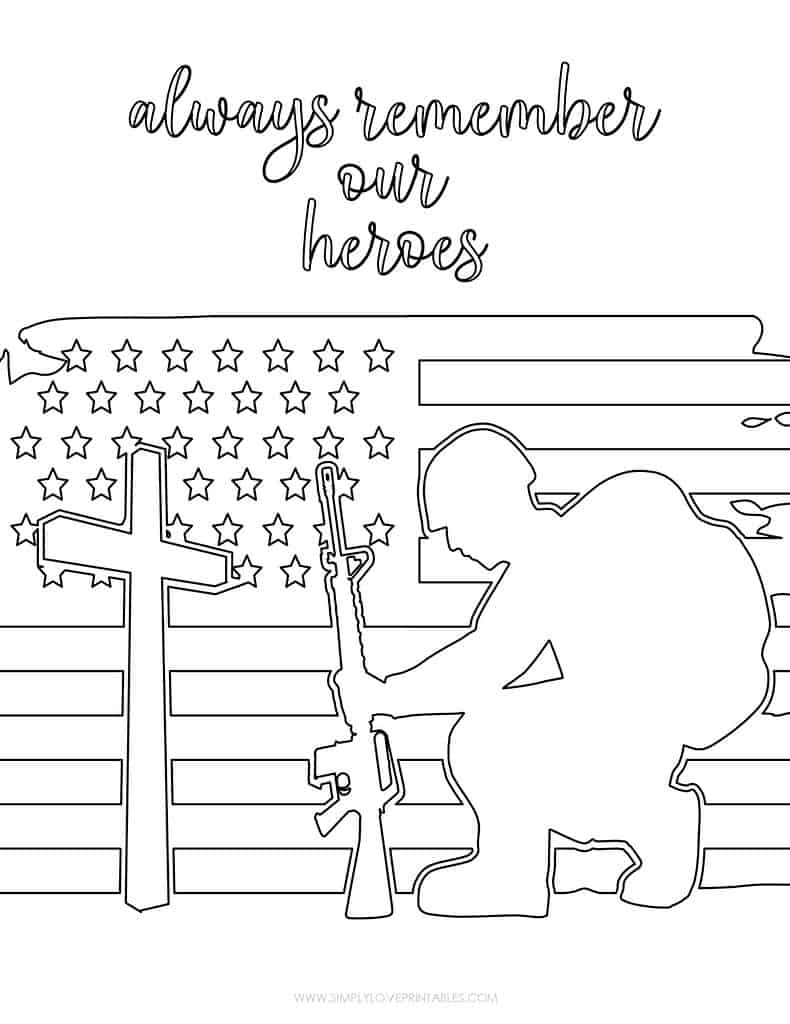 Simply Love Printables Memorial Day Coloring Pages_Page_3