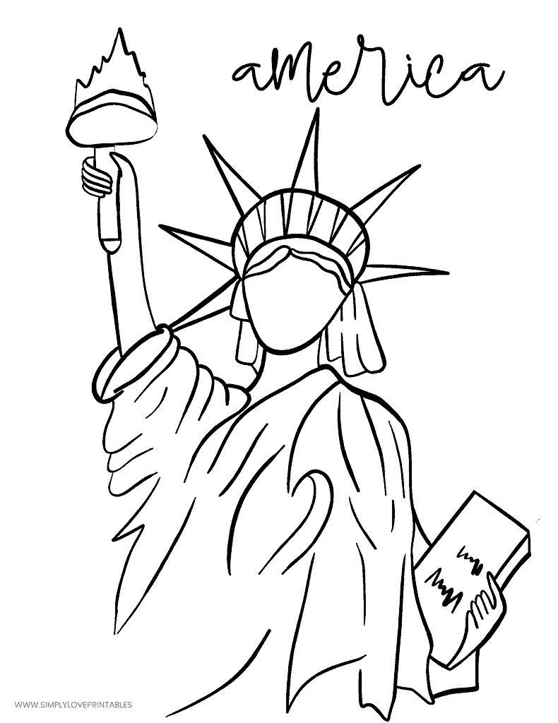 Simply Love Printables 4TH OF JULY Coloring Pages