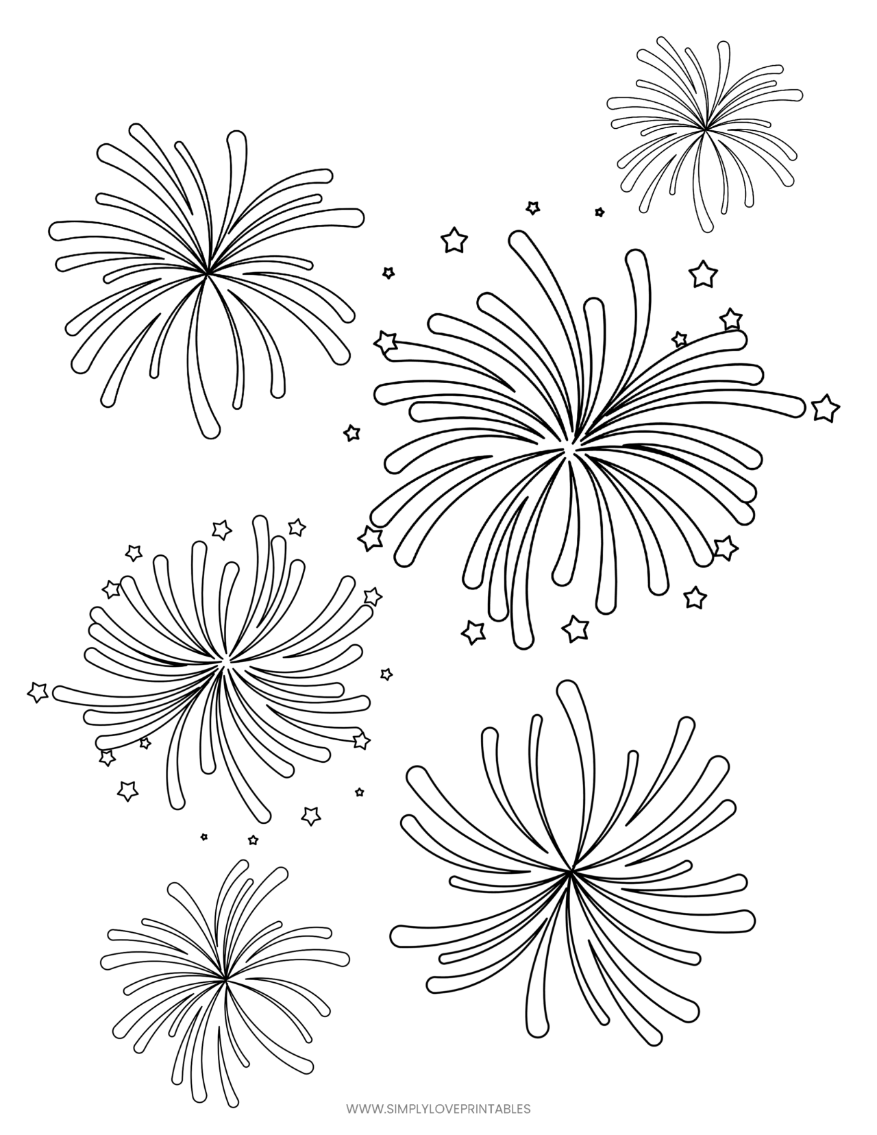 Free Fourth of July Coloring Pages | Simply Love Printables