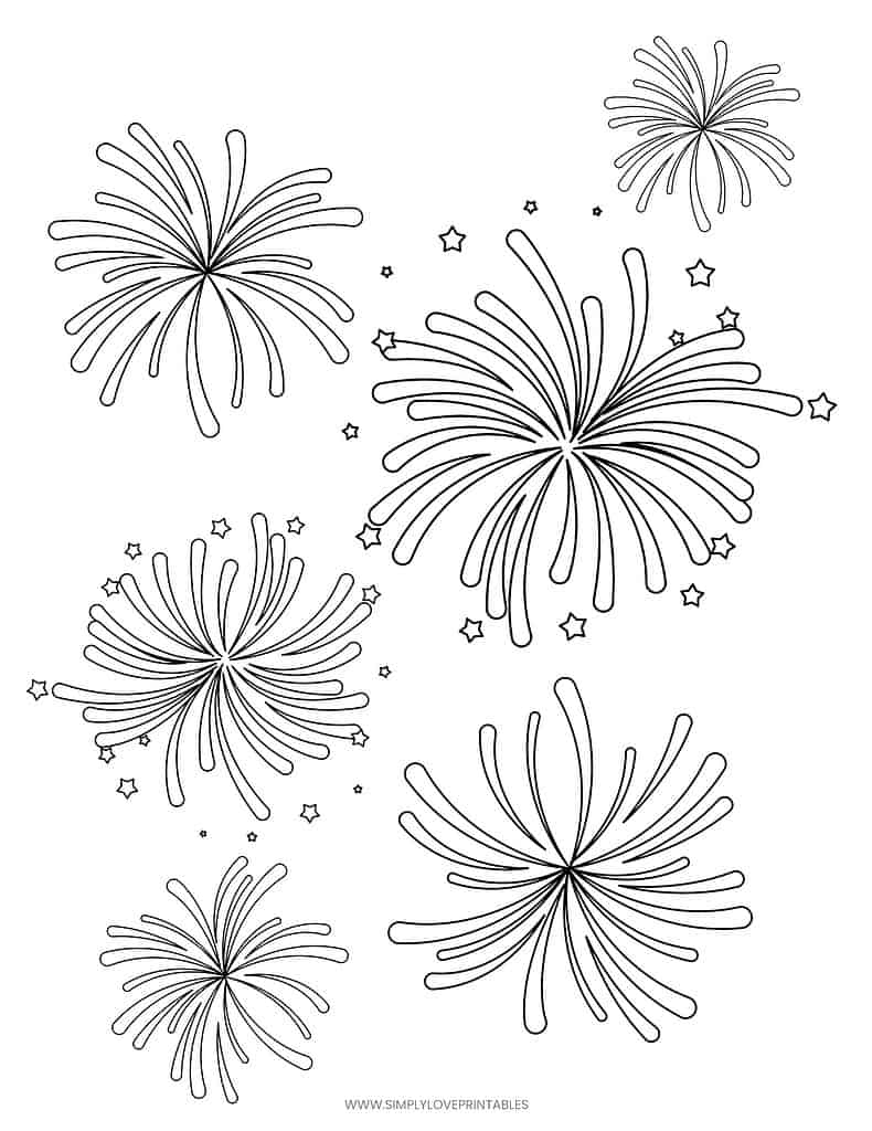 Simply Love Printables 4TH OF JULY Coloring Pages