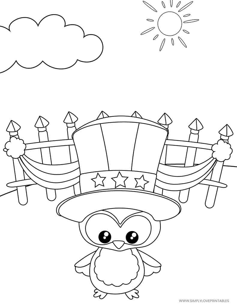 Simply Love Printables 4TH OF JULY Coloring Pages
