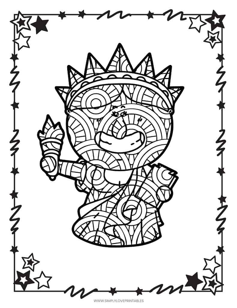 Simply Love Printables 4TH OF JULY Coloring Pages
