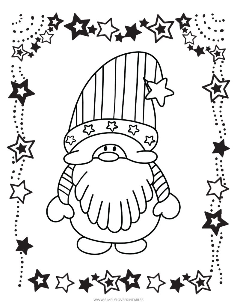 Simply Love Printables 4TH OF JULY Coloring Pages