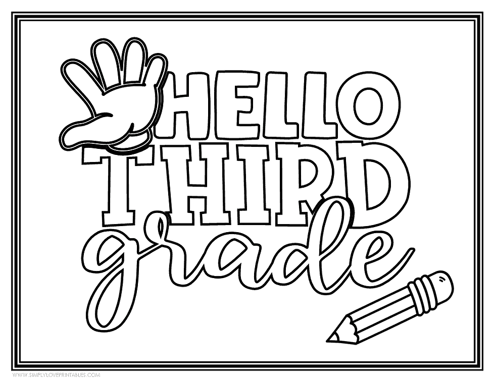 Back to School Coloring Pages | Simply Love Printables