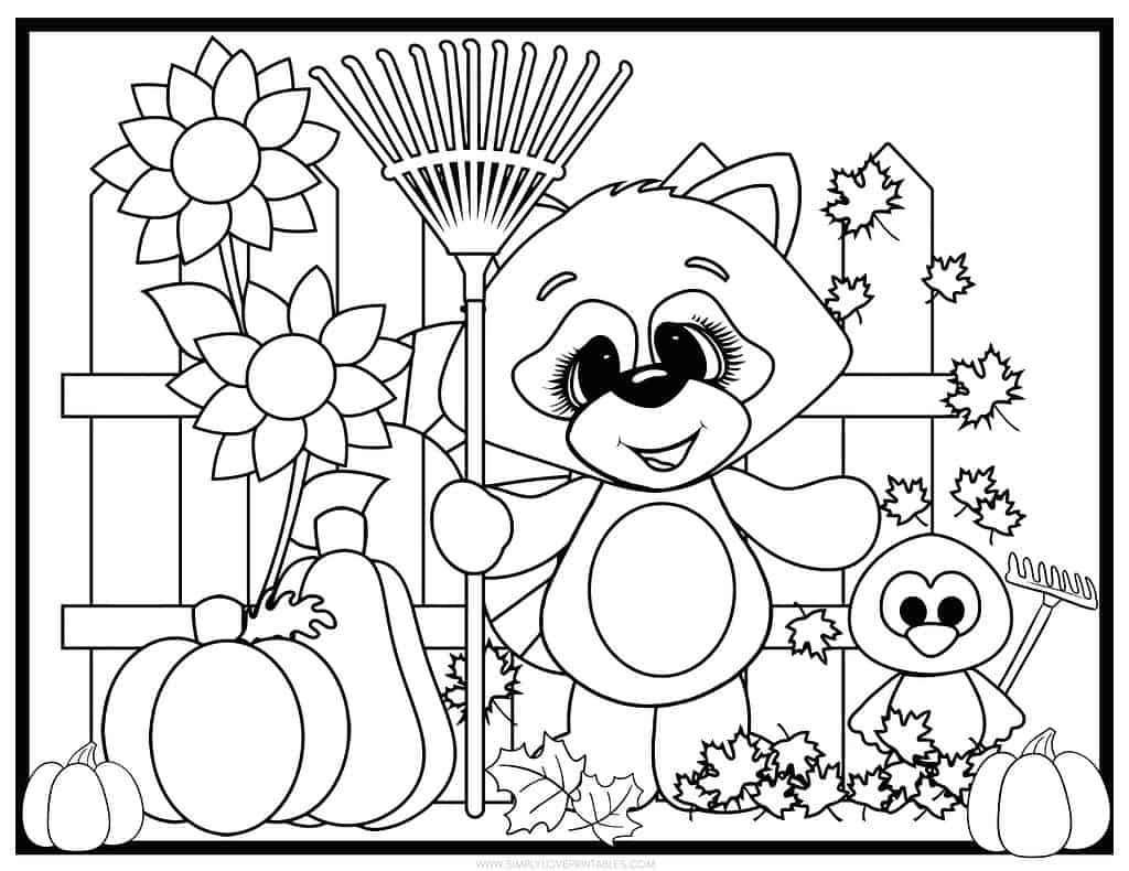 FINAL Simply Love Printables Fall Coloring Pages Landscape_Page_1