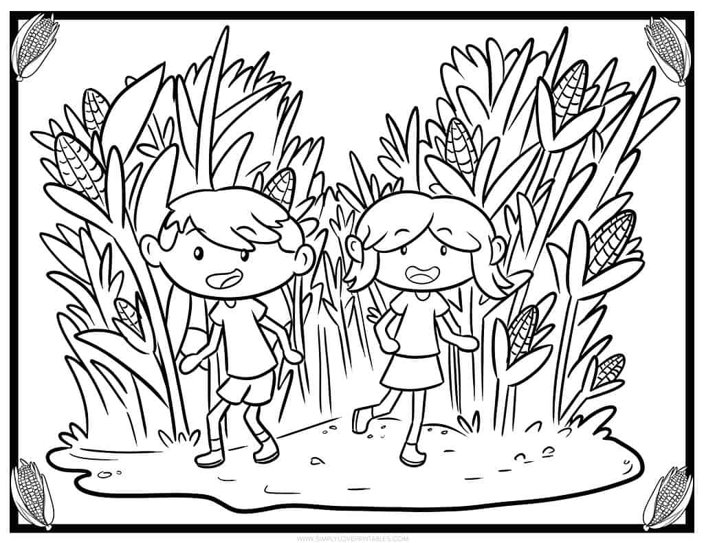 FINAL Simply Love Printables Fall Coloring Pages Landscape_Page_2