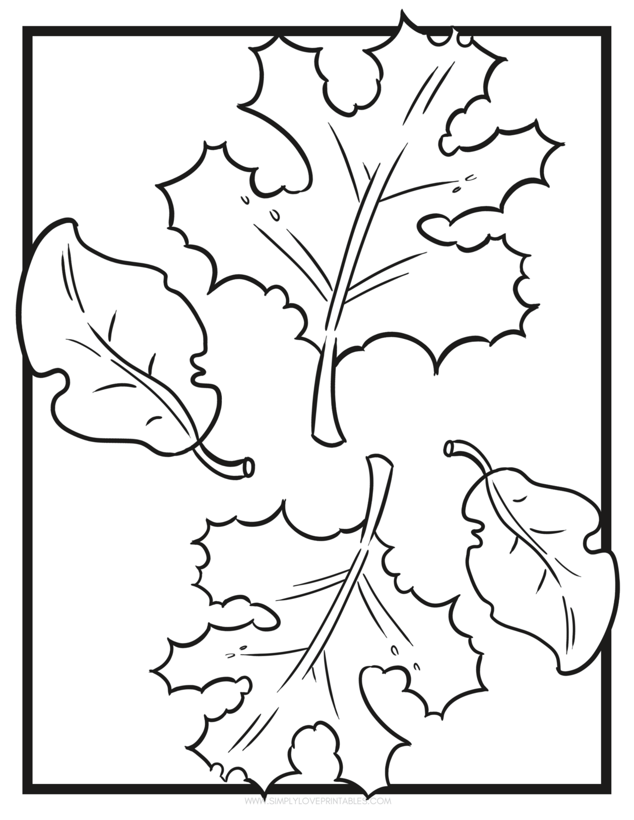 Free Printable Fall Coloring Pages | Simply Love Printables