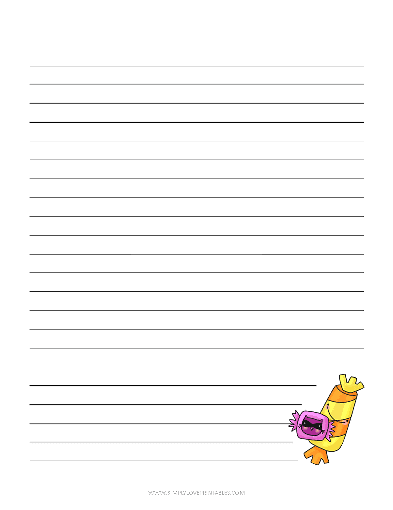 Simply Love Printables Halloween Lined Journal Candy