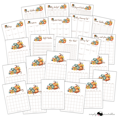 Free Printable October Planning Pages | Simply Love Printables
