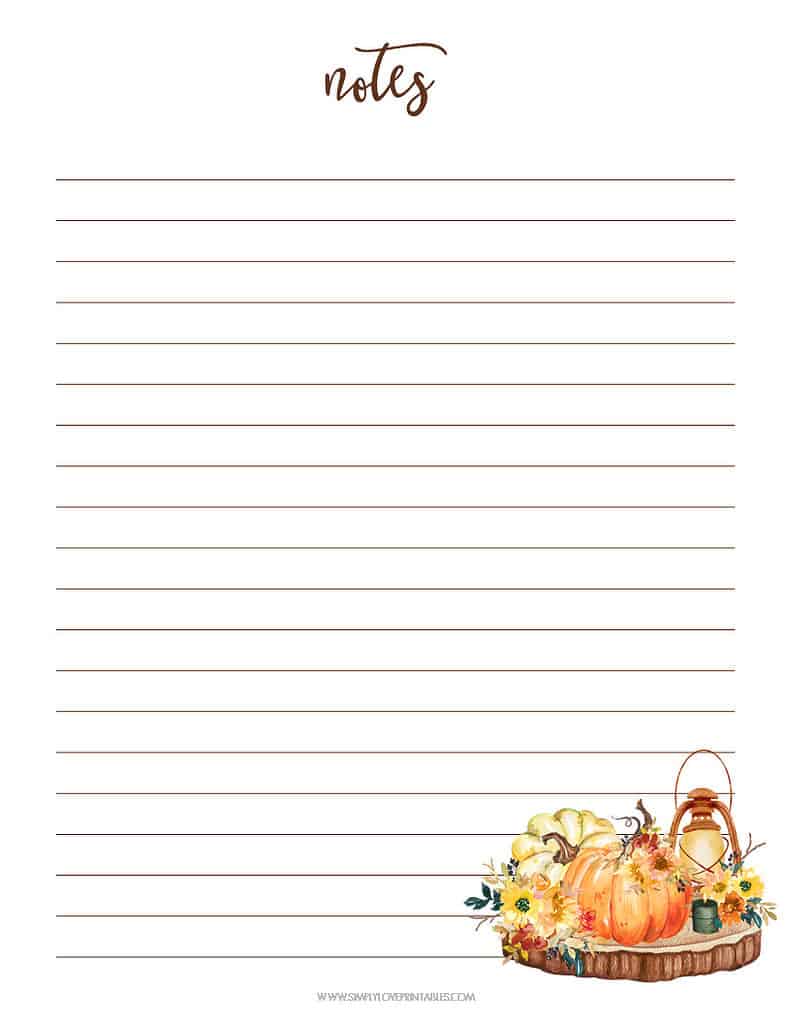 Simply Love Printables October Planning Pages