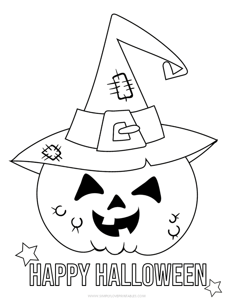 Simply Love Printables Halloween Coloring Pages 11