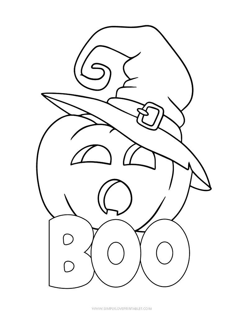 Simply Love Printables Halloween Coloring Pages 12