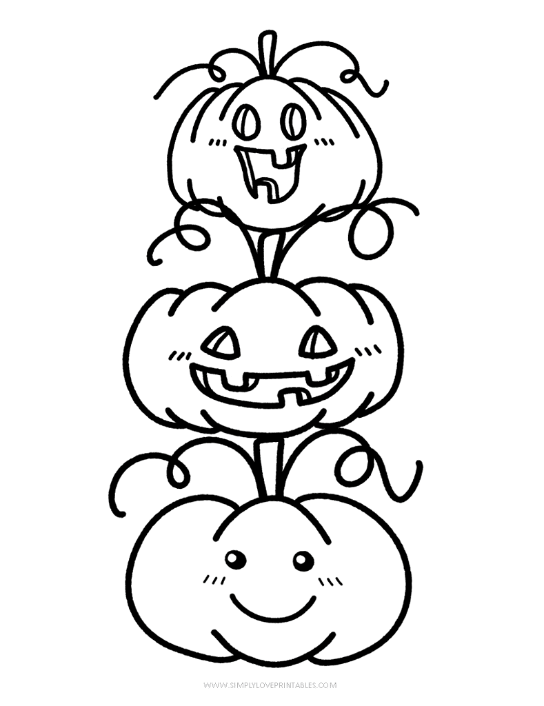 Simply Love Printables Halloween Coloring Pages 15