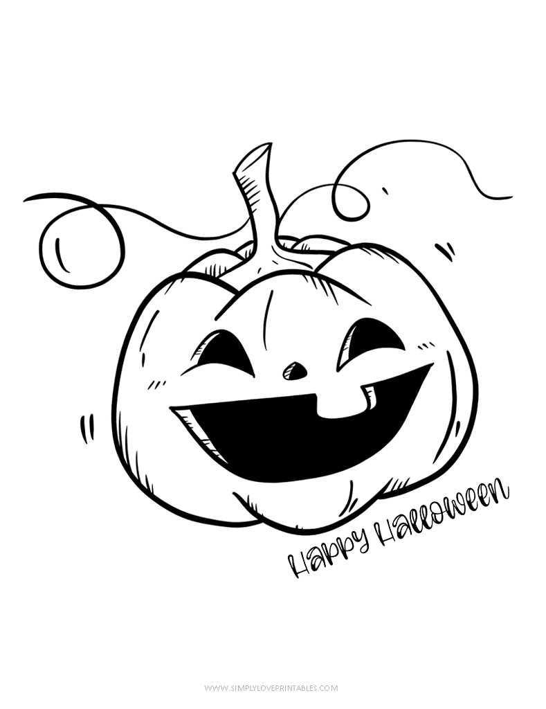 Simply Love Printables Halloween Coloring Pages 2