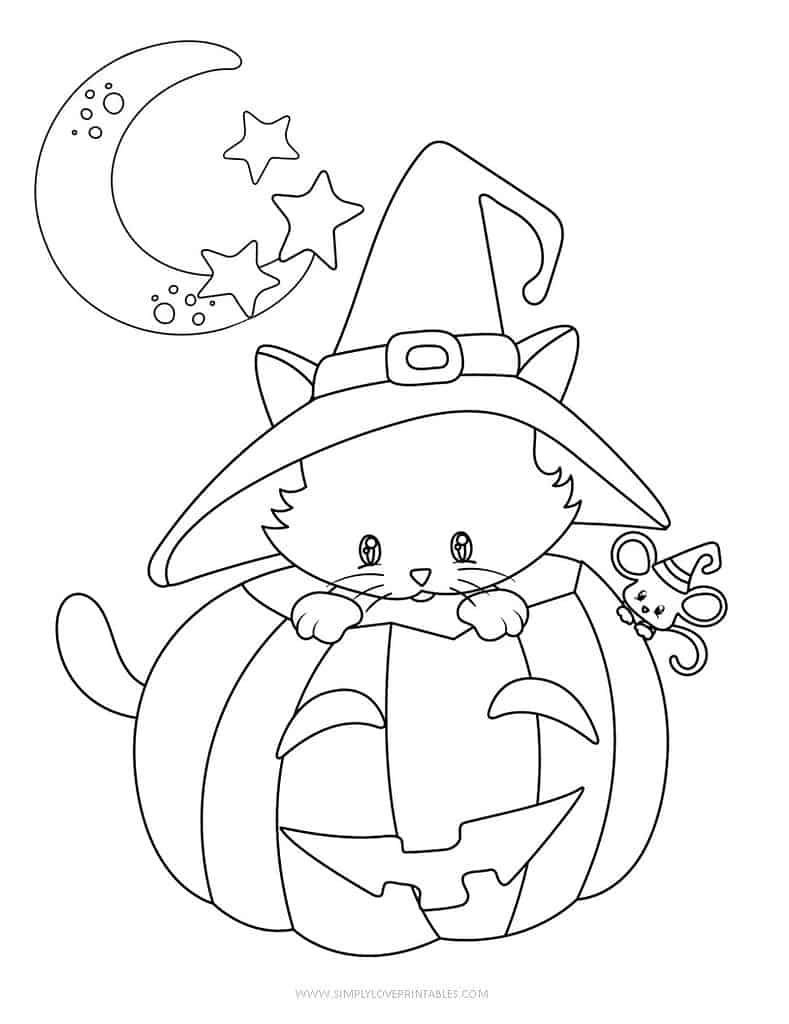Simply Love Printables Halloween Coloring Pages 21
