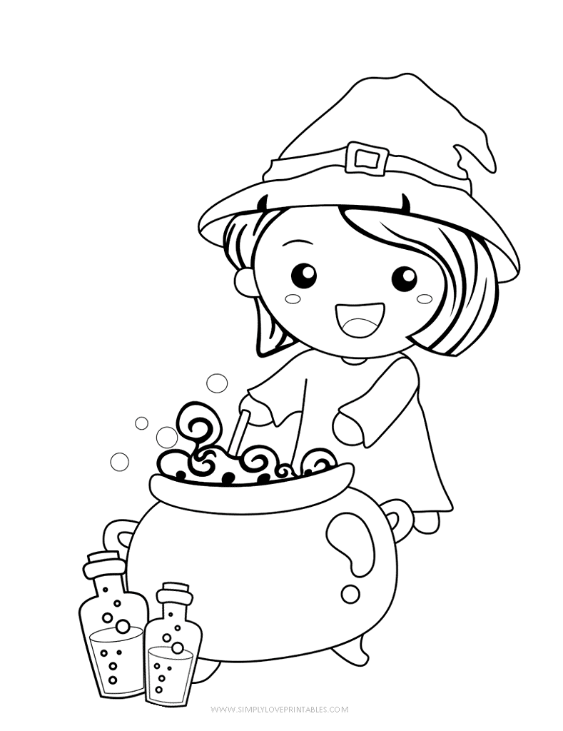 Simply Love Printables Halloween Coloring Pages 22