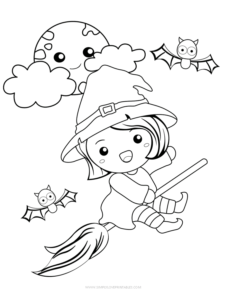 Simply Love Printables Halloween Coloring Pages 23