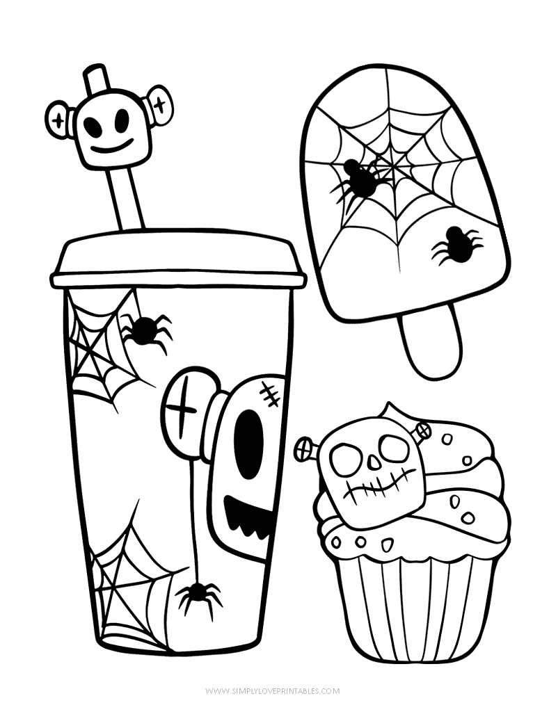 Simply Love Printables Halloween Coloring Pages 25