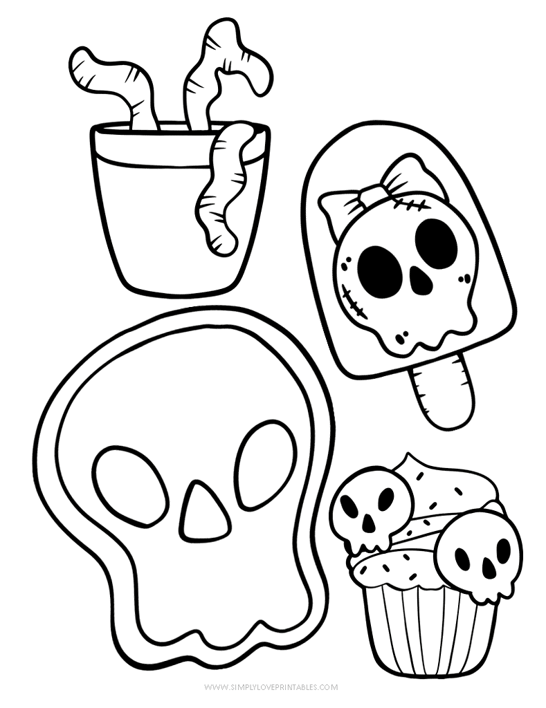 Simply Love Printables Halloween Coloring Pages 26