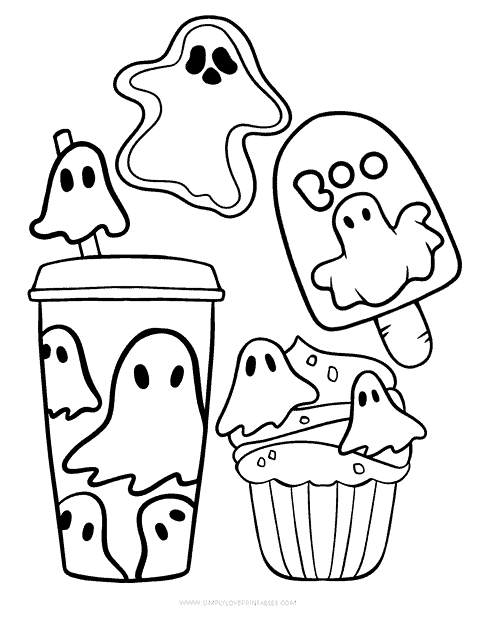 Free Printable Halloween Coloring Pages | Simply Love Printables
