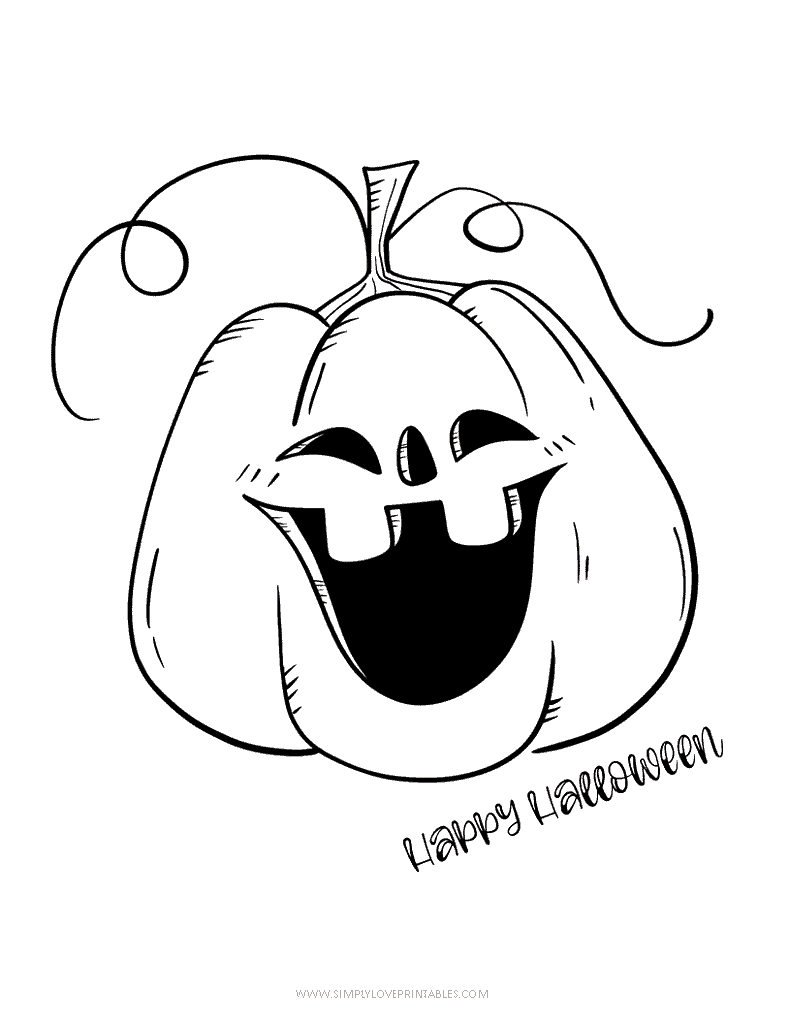 Simply Love Printables Halloween Coloring Pages 3