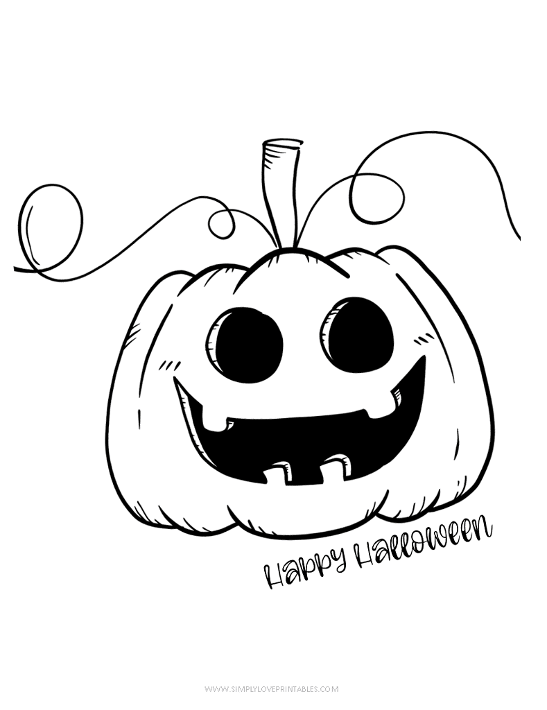Simply Love Printables Halloween Coloring Pages 4