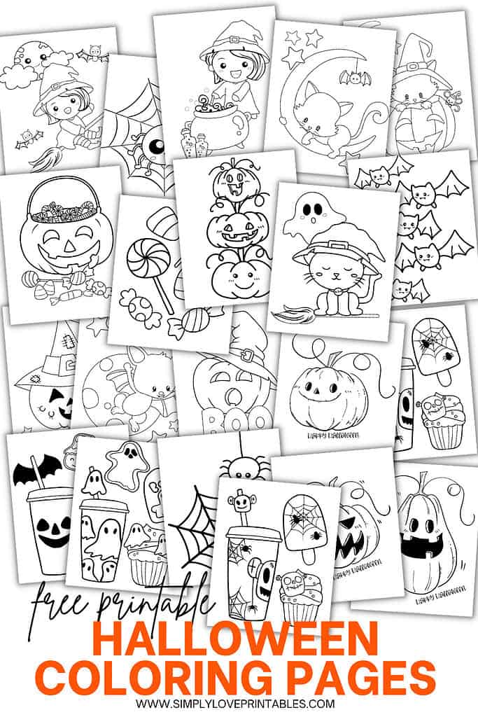 Simply Love Printables Halloween Coloring Pages