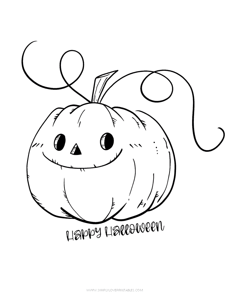 Simply Love Printables Halloween Coloring Pages 8