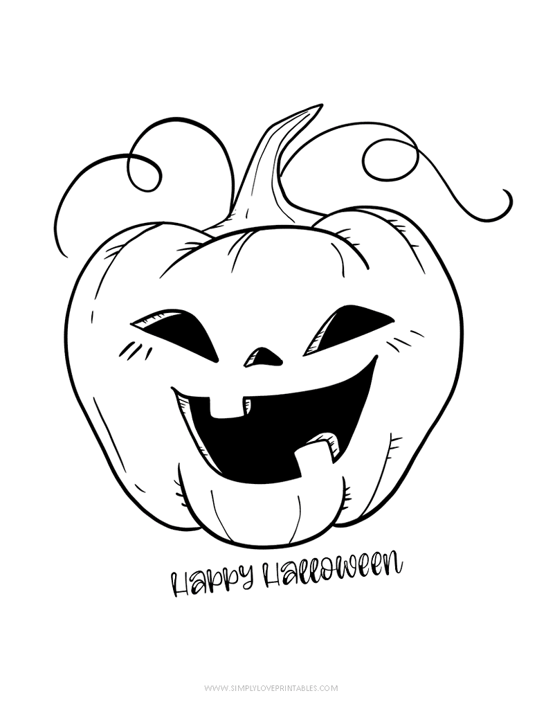 Simply Love Printables Halloween Coloring Pages 9