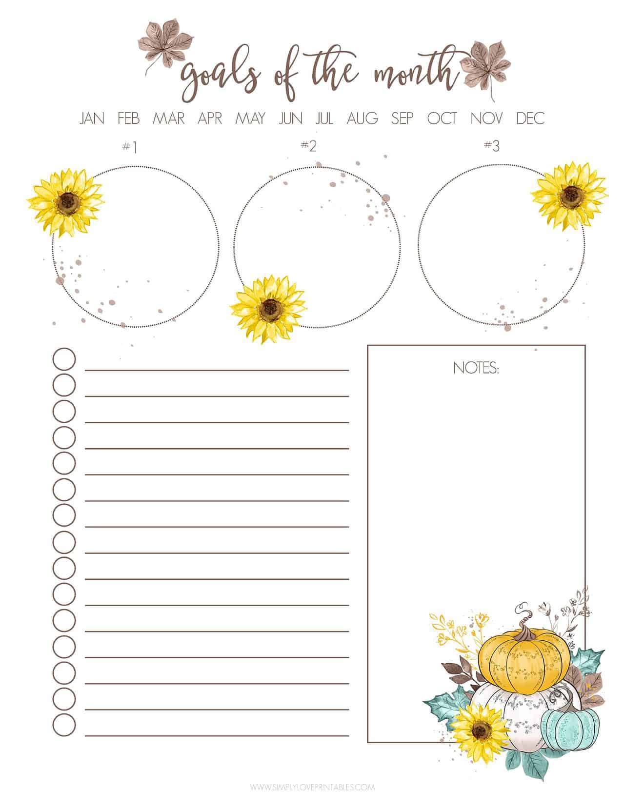 November Organization Planning Pages (Free PDF Printables)