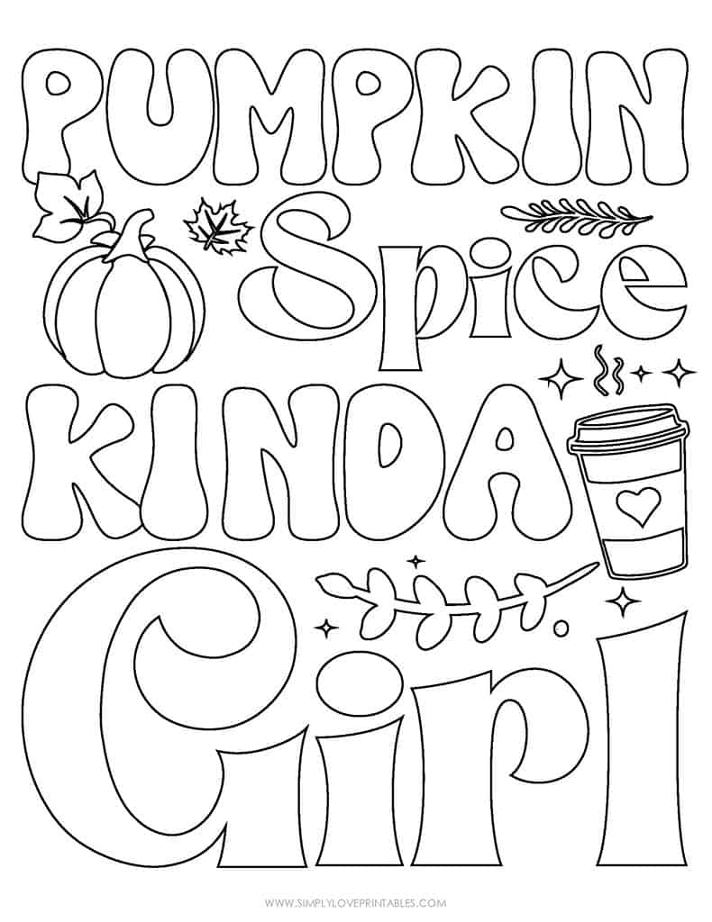 Simply Love Printables Cute Coloring Thanksgiving Pages 2022