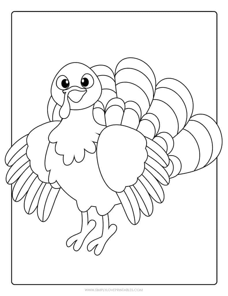 Simply Love Printables Cute Coloring Thanksgiving Pages 2022