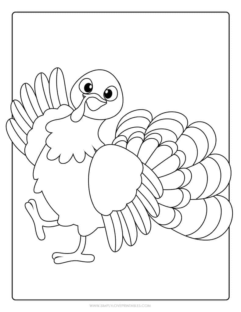 Simply Love Printables Cute Coloring Thanksgiving Pages 2022