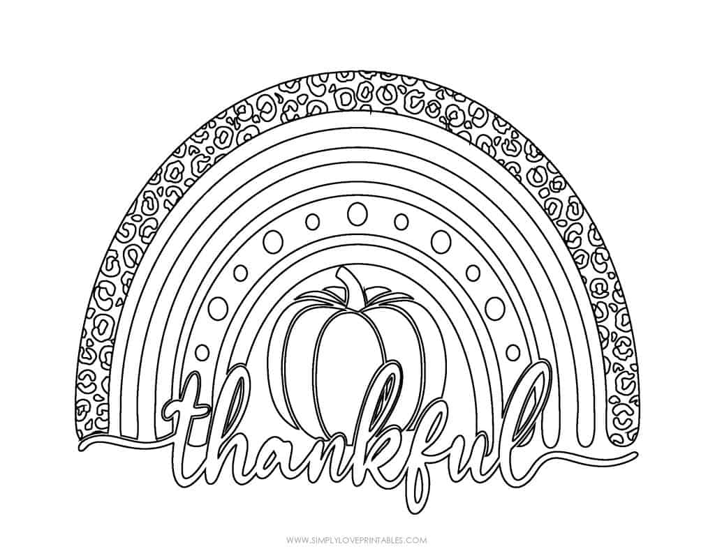 Simply Love Printables Cute Coloring Thanksgiving Pages 2022