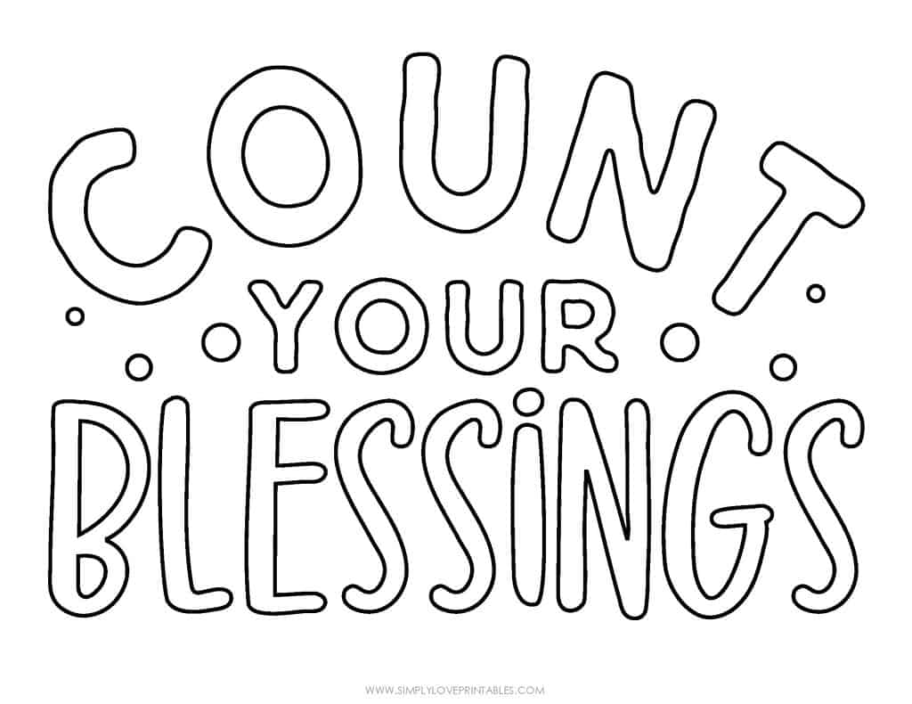 Simply Love Printables Cute Coloring Thanksgiving Pages 2022