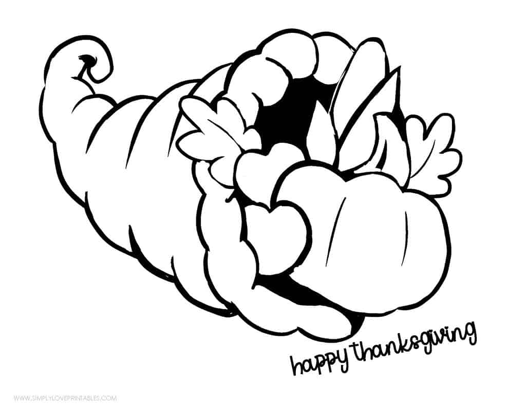 Simply Love Printables Cute Coloring Thanksgiving Pages 2022