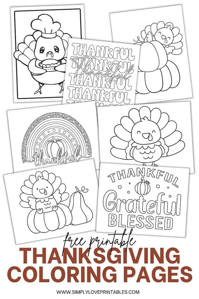 Simply Love Printables Cute Thanksgiving Coloring Pages