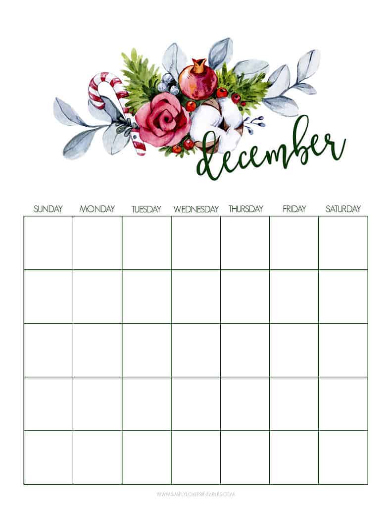 Simply Love Printables December 2022 Planning Pages