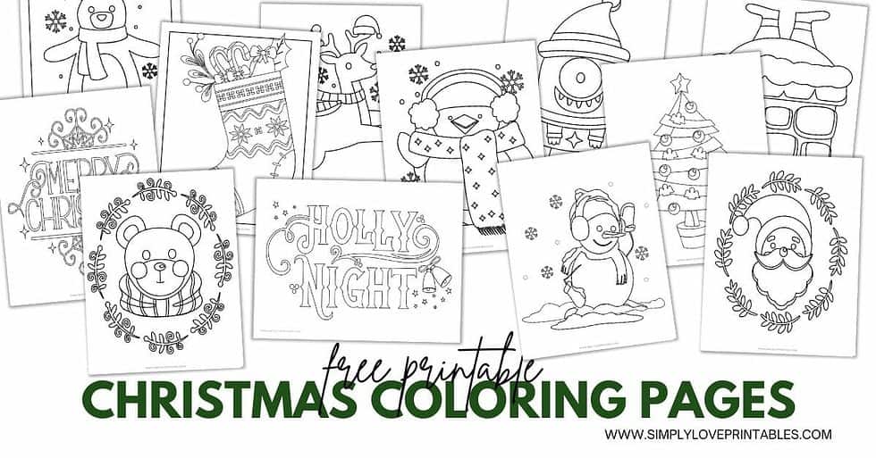 Free Printable Christmas Coloring Pages | Simply Love Printables
