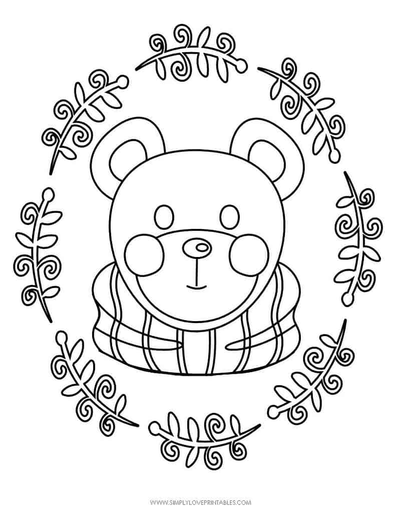 Simply Love Printables Free Printable Christmas Holiday Coloring Page