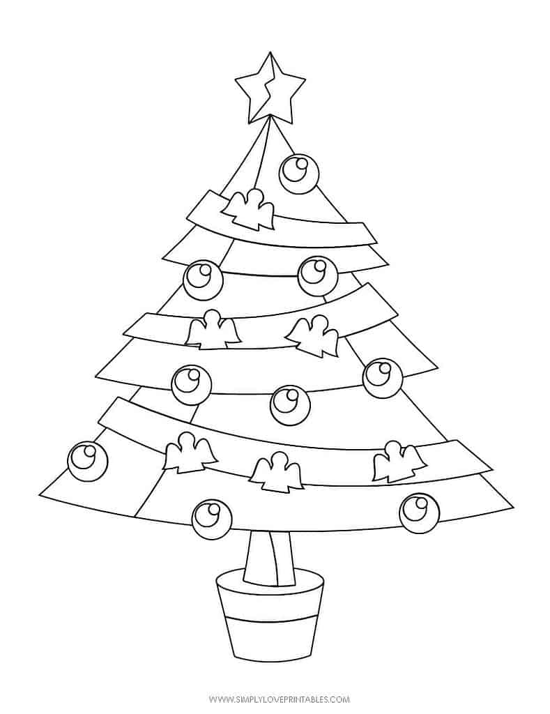 Simply Love Printables Free Printable Christmas Holiday Coloring Page